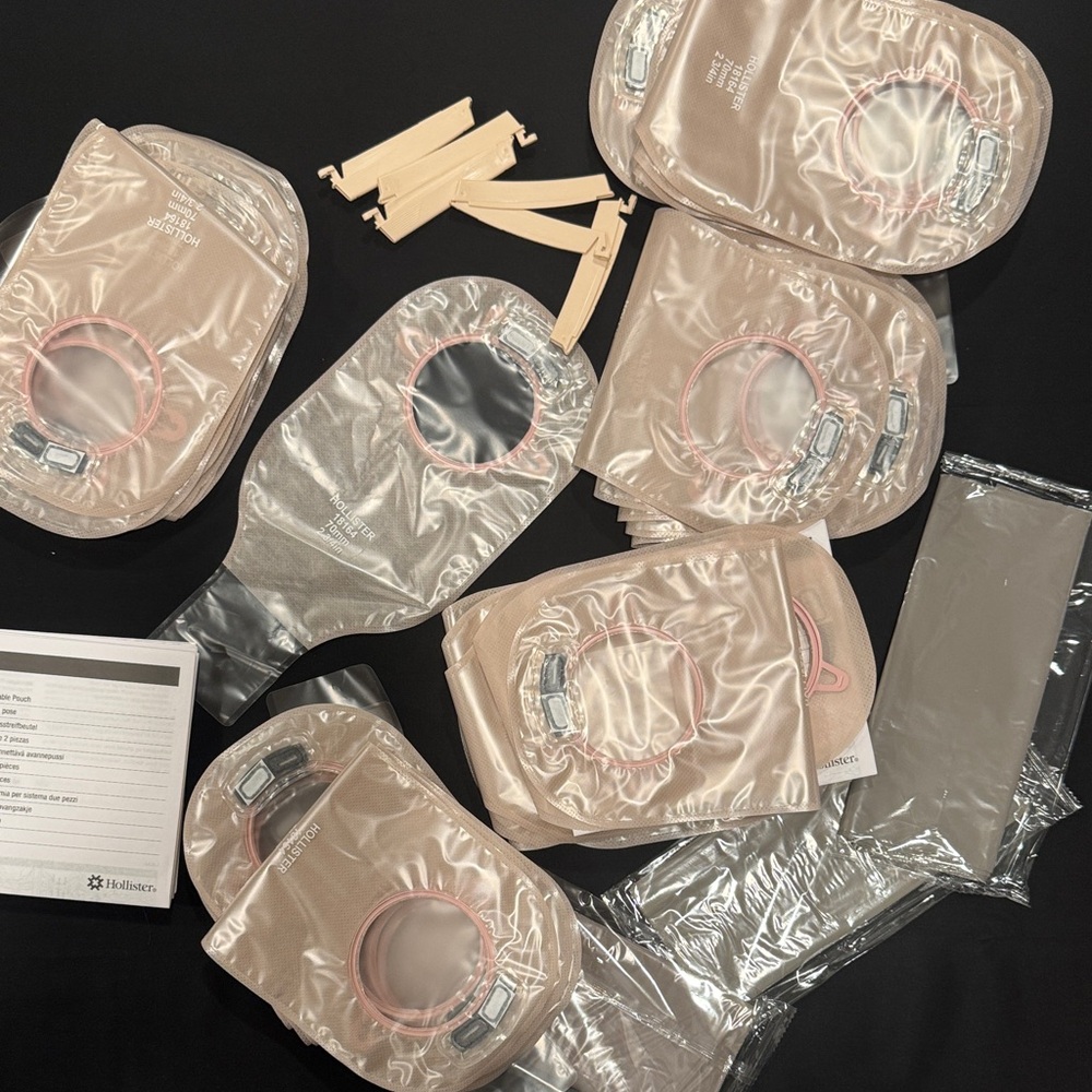 Hollister (50) Pouches Colostomy/Ileostomy Filter CLAMP Close OSTOMY FUNDRAISER